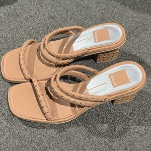 Dolce Vita Beige Studded Sandals